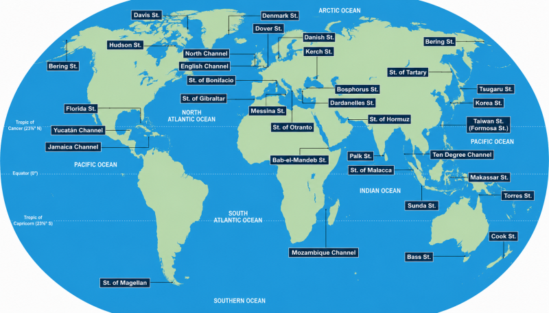 The Role of Strategic Straits in Global Commodity Trade